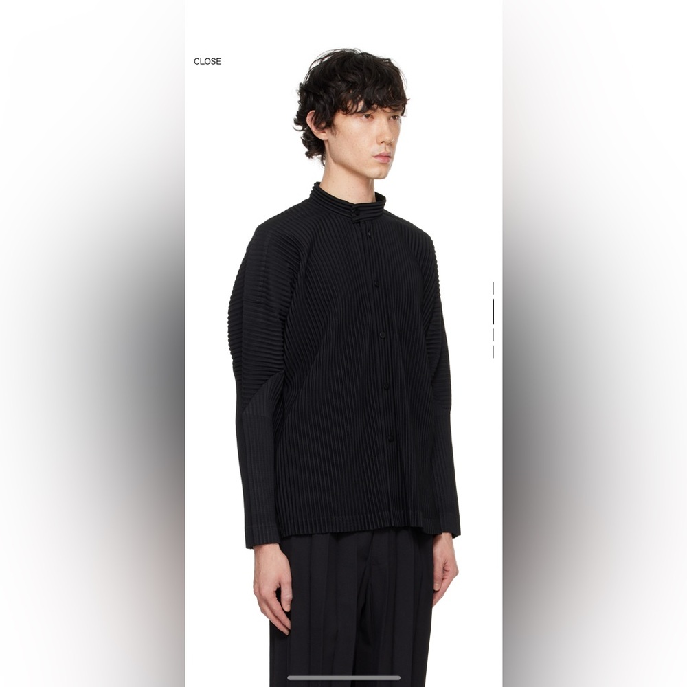 HOMME PLISSE Issey Miyake Black Monthly Color September Shirt XL/ 4 - Picture 2 of 14
